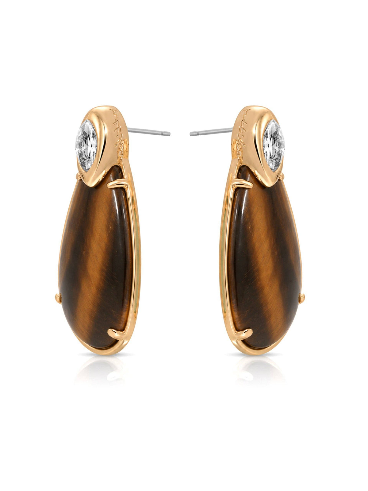 Majestic Stone Tiger's Eye Earrings
