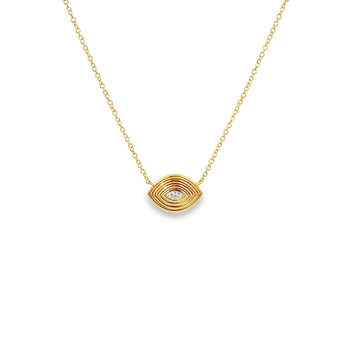14K Textured Eye