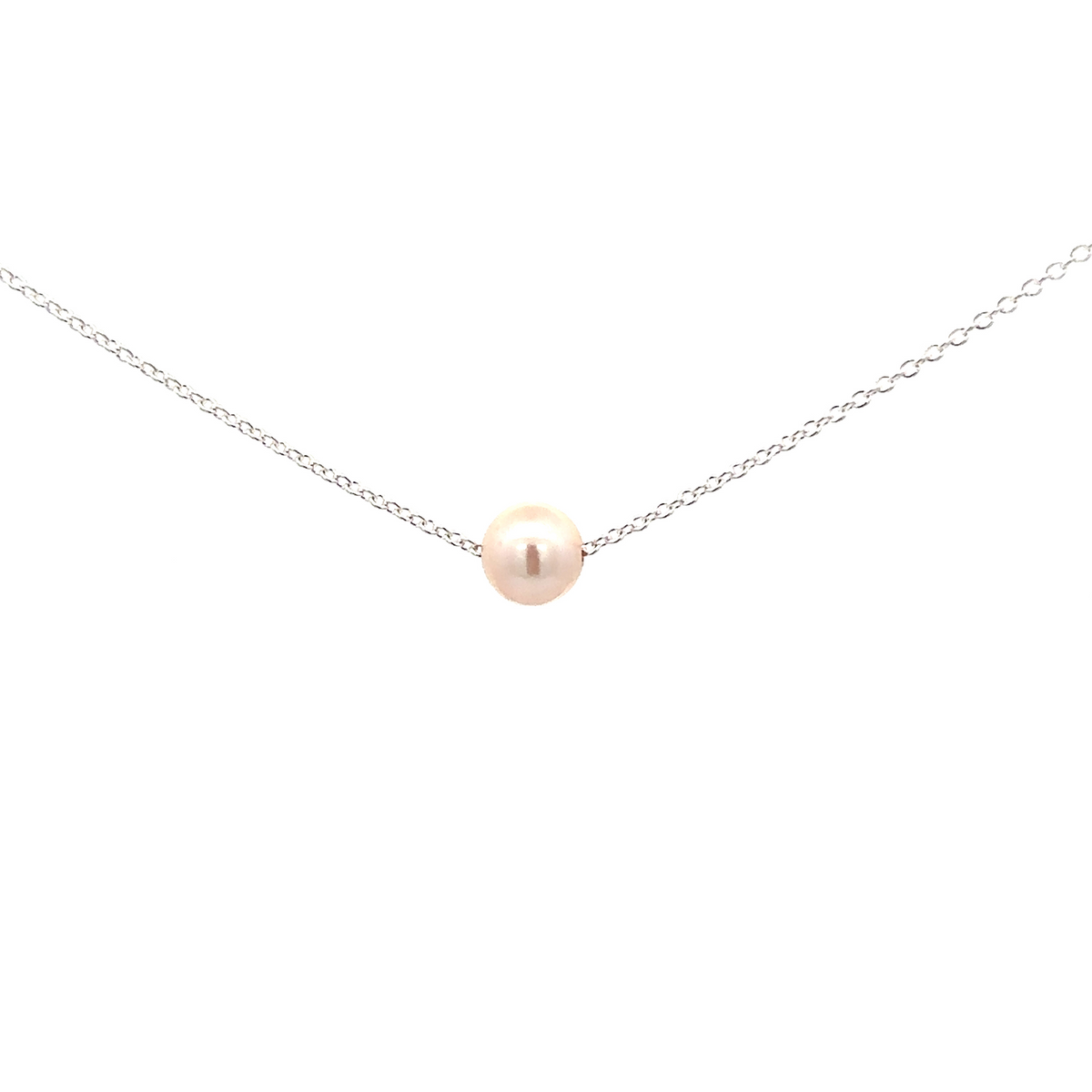 Silver Pearl Necklace