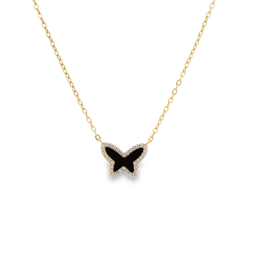 Tiny Onyx Butterfly