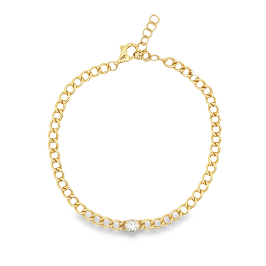 14K Curb Bracelet