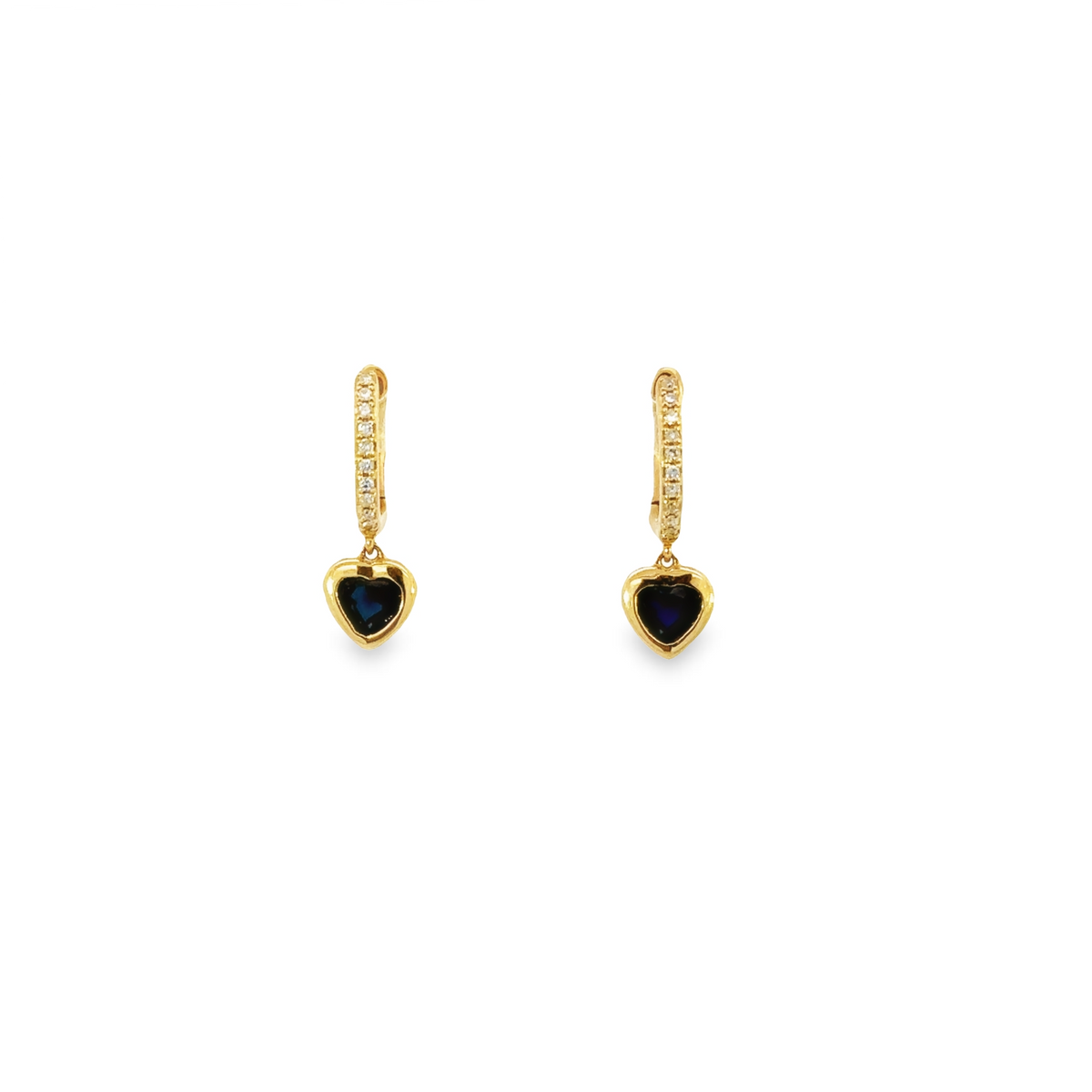 14K Sapphire Hearts