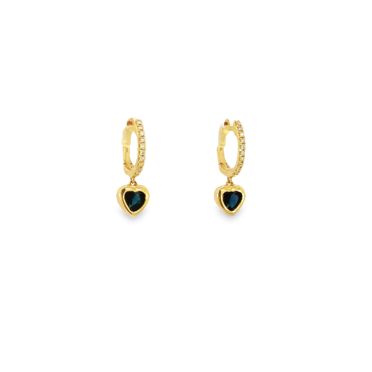 14K Sapphire Hearts