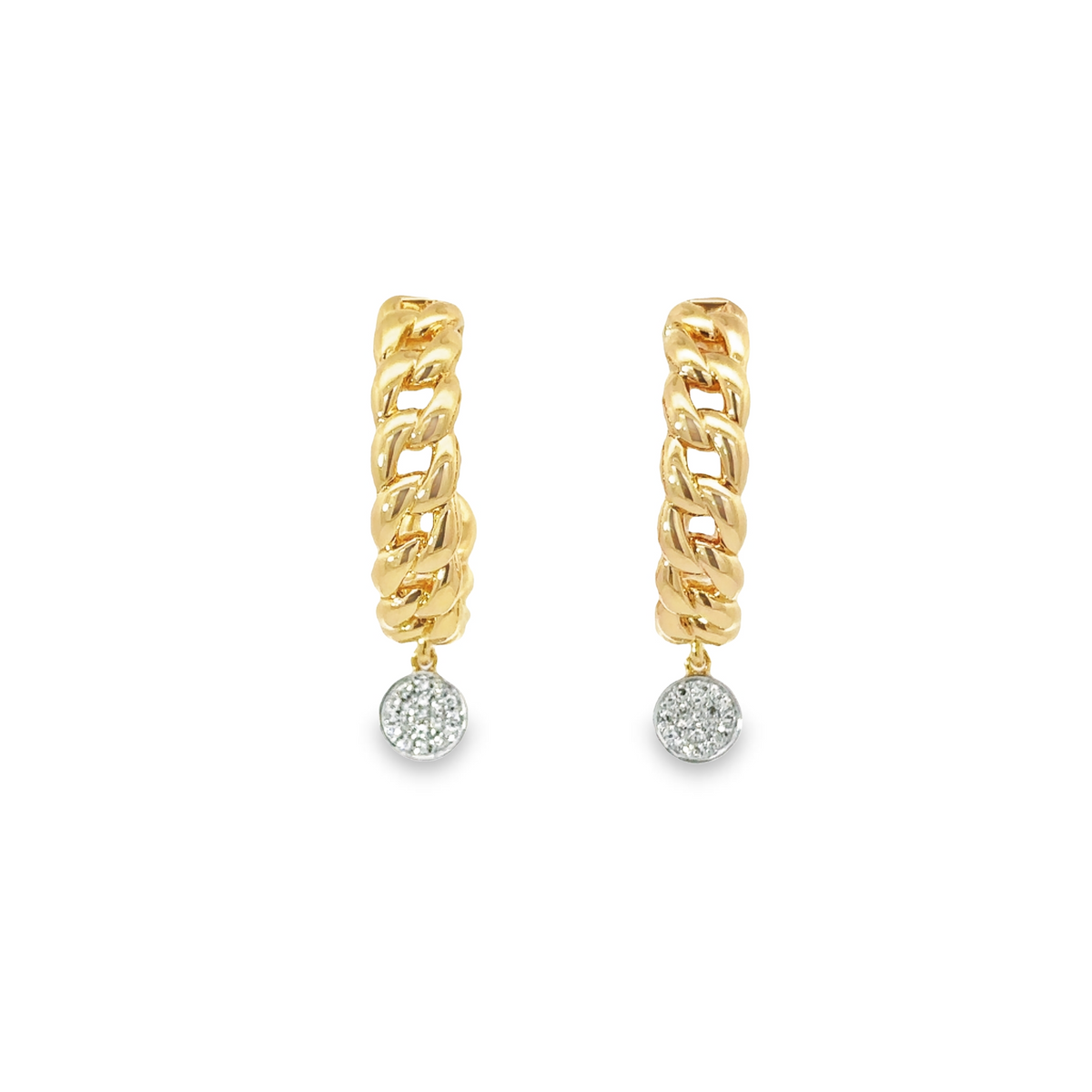 14K Cuban Hoop