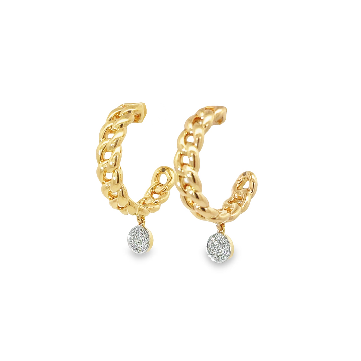 14K Cuban Hoop