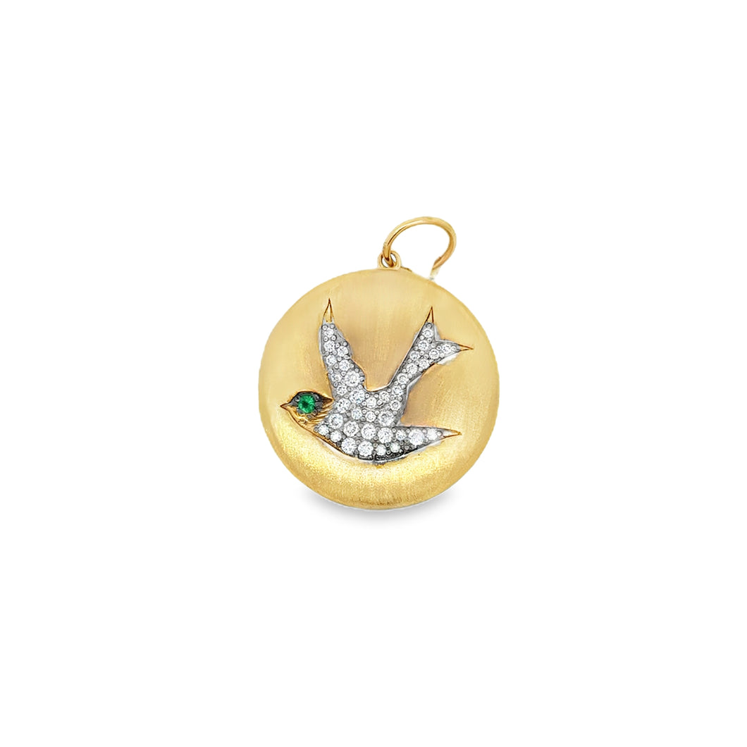 14K Dove Locket