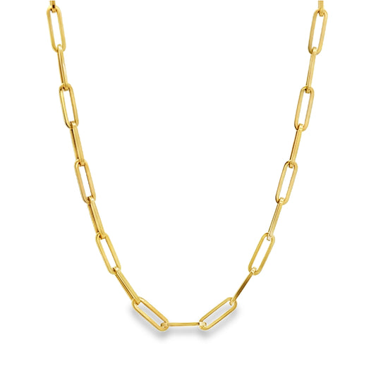 14K Paperclip Chain