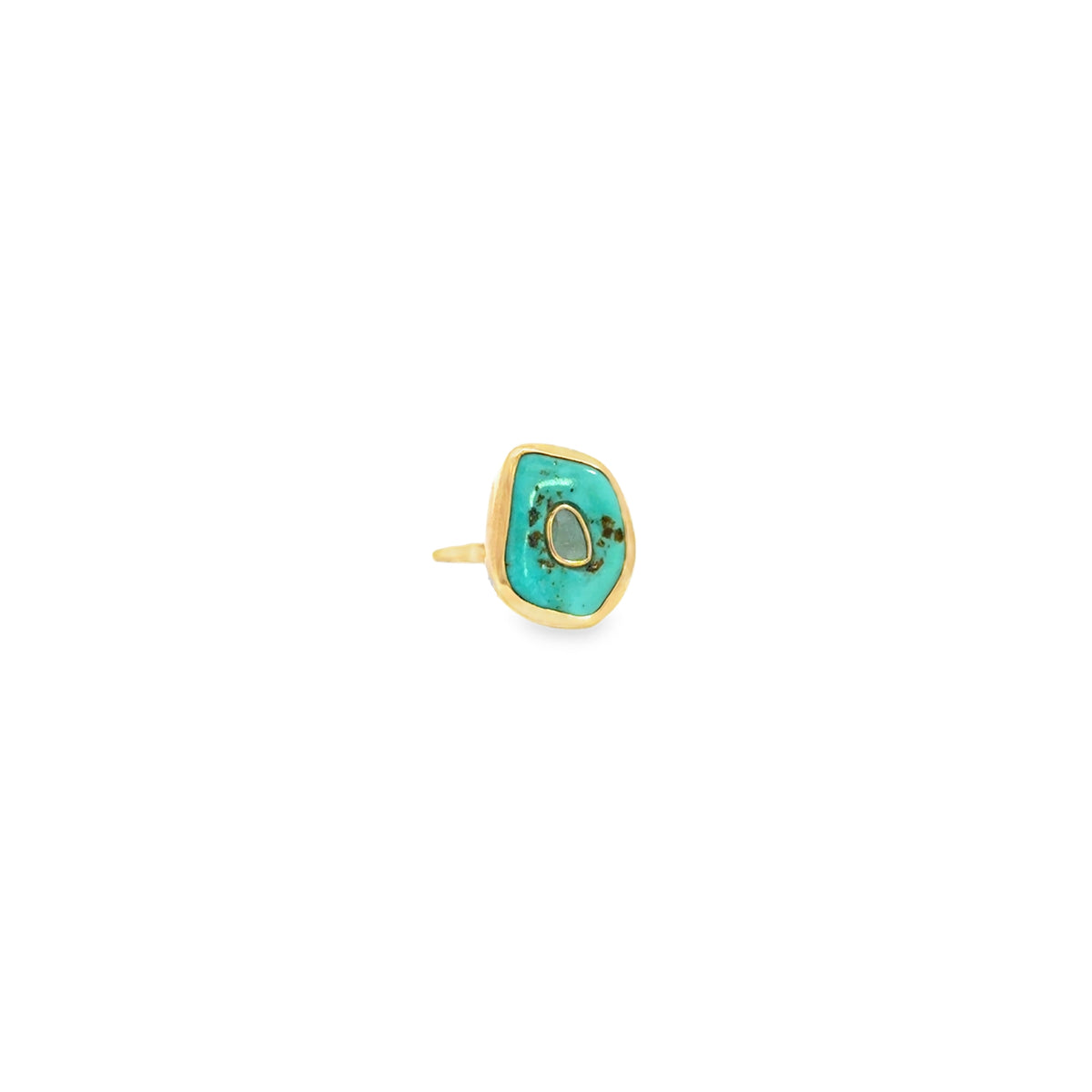 14K Organic Turquoise