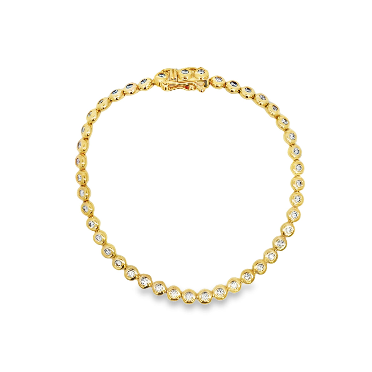 14K Bezel Tennis