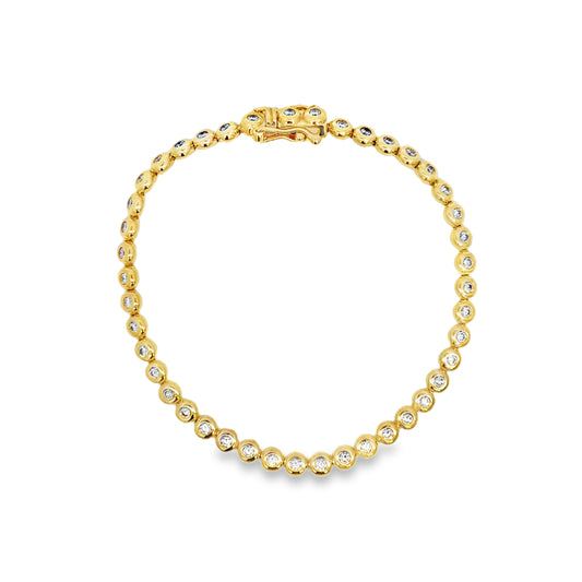 14K Bezel Tennis