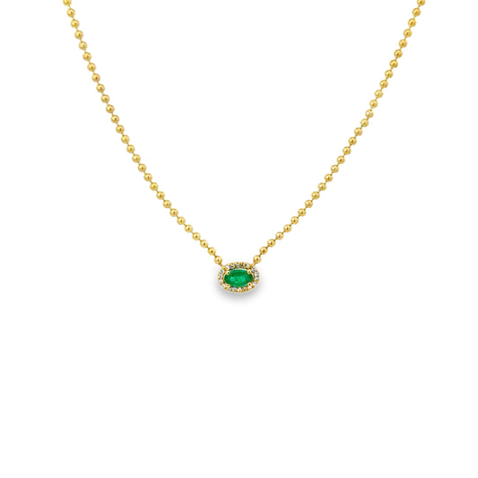 14K Tiny Emerald