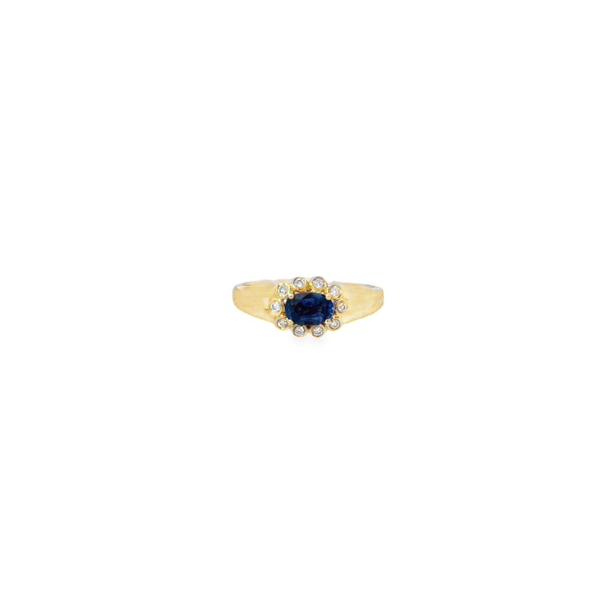 14K Sapphire & Diamond