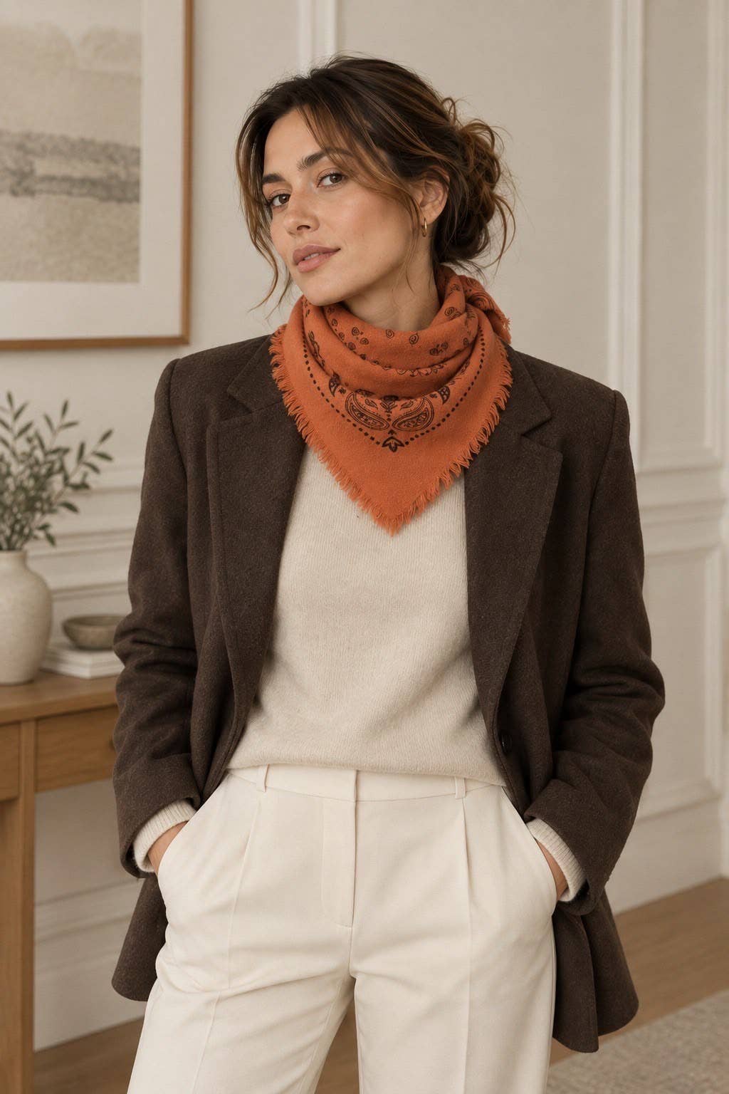 Bandana Print Scarf