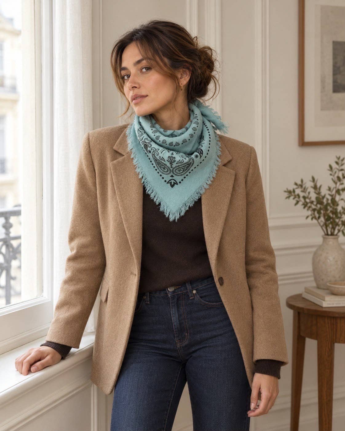 Bandana Print Scarf