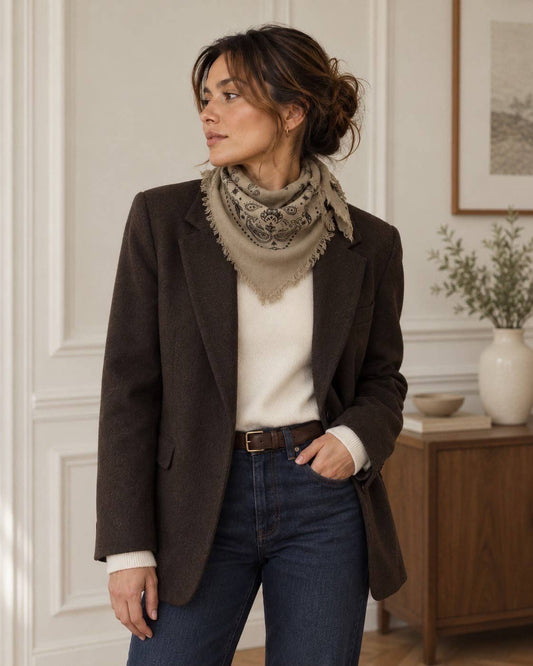 Bandana Print Scarf