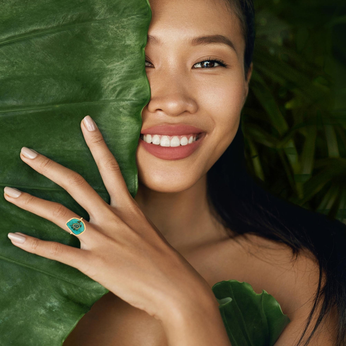 14K Organic Turquoise
