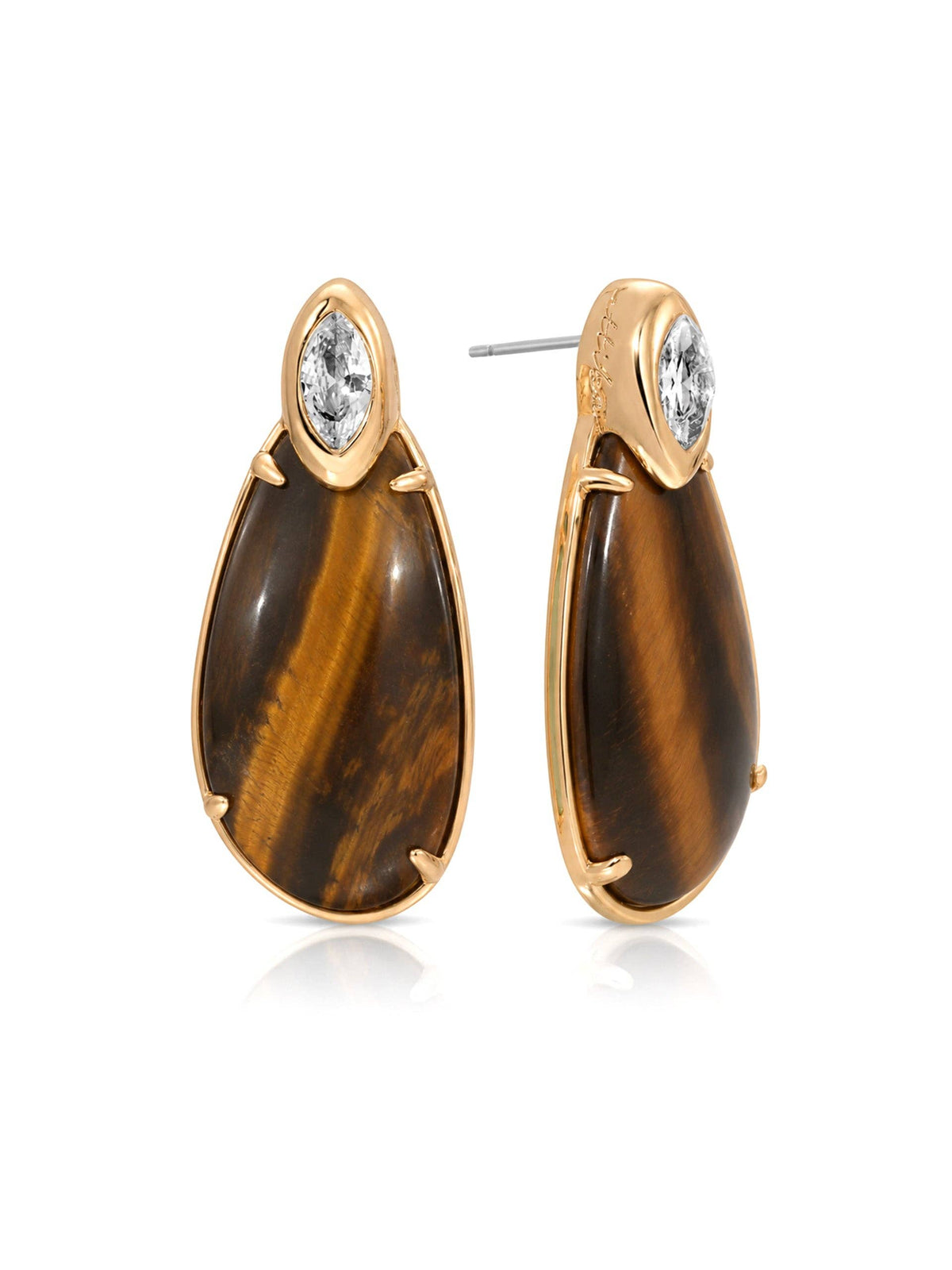 Majestic Stone Tiger's Eye Earrings
