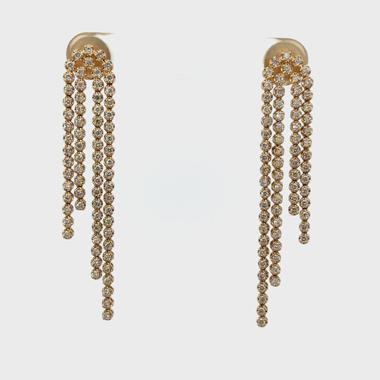 14K Diamond Waterfall