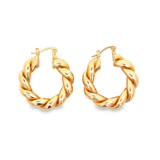 Chunky Twist Hoops