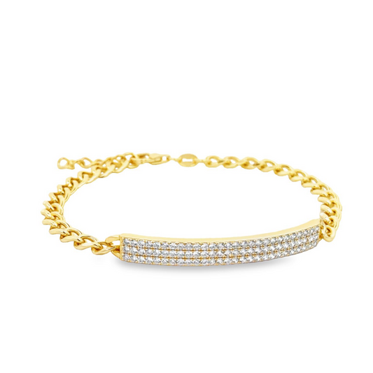 CZ Bar Bracelet