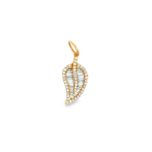 14K Leaf Charm