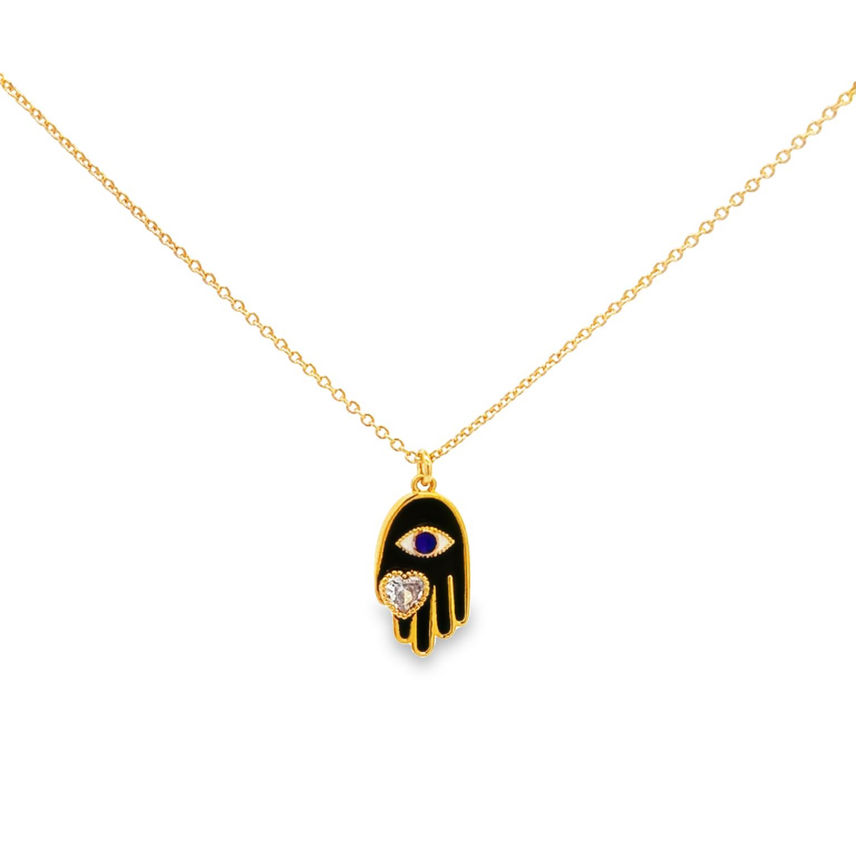 Enamel Hamsa