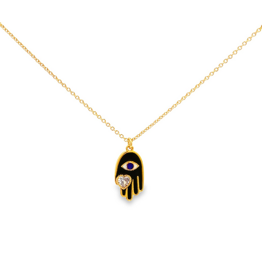 Enamel Hamsa